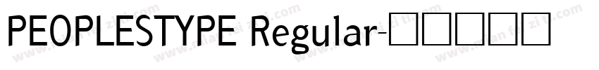 PEOPLESTYPE Regular字体转换